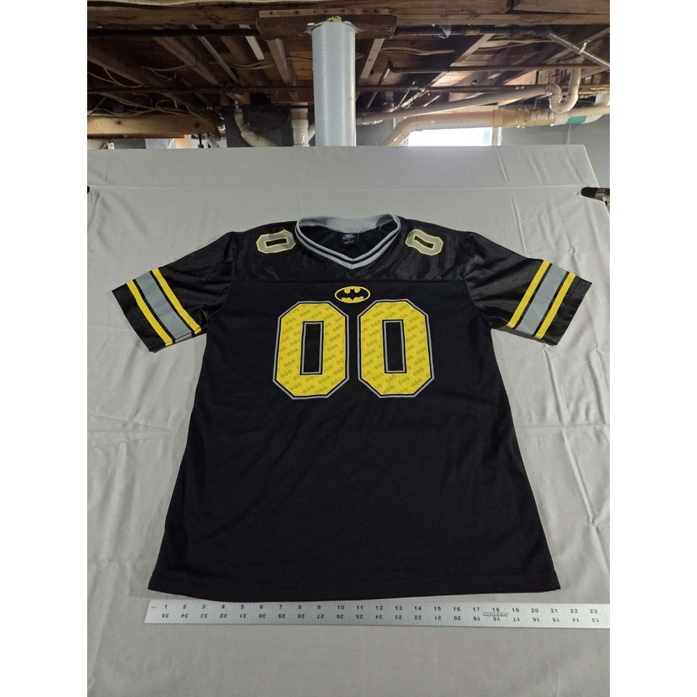 Batman DC Comics Football Jersey Black And Yellow Size L - Picture 4 of 11